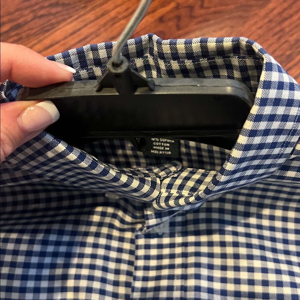 Boys Brooks Brothers Checkered Dress Shirt Size M Non-Iron - Picture 3 of 9